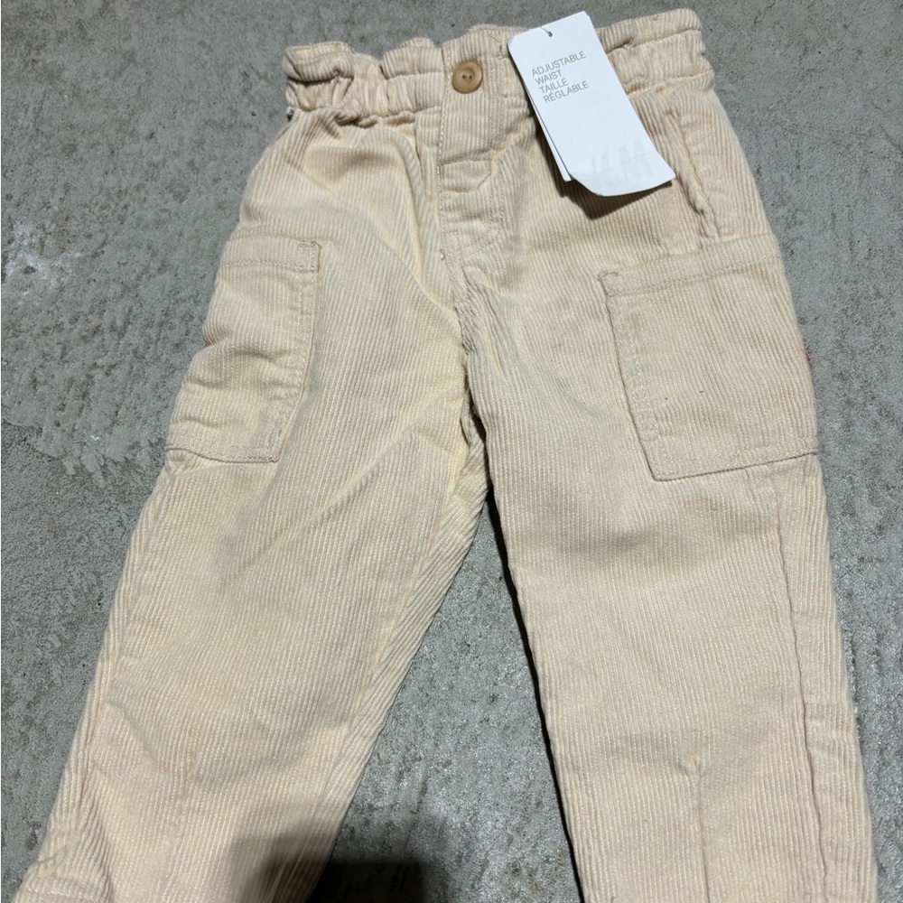 H&M 9-12 month’s corduroy pants.   NWT